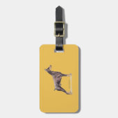 Doberman Pinscher Gepäckanhänger (Vorderseite vertikal)