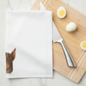 Doberman Pinscher Geschirrtuch (Viertel Falte)