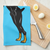 Doberman Pinscher Geschirrtuch (Viertel Falte)