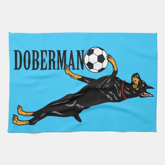 Doberman Pinscher Geschirrtuch (Horizontal)