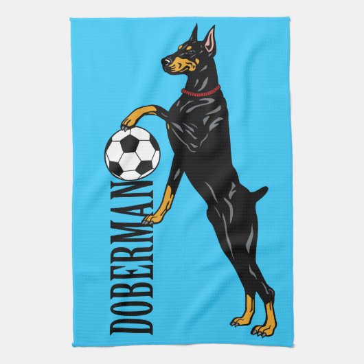 Doberman Pinscher Geschirrtuch (Vertikal)
