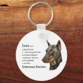 Doberman Pinscher Gifts Schlüsselanhänger (Vorderseite)