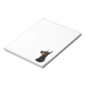 Doberman Pinscher head Notepad Notizblock (Rotiert)