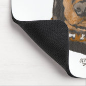 Doberman Pinscher Head Study Mousepad (Ecke)