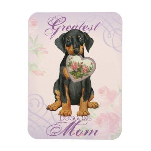 Doberman Pinscher Heart Mama Magnet