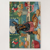 Doberman Pinscher Holiday Baking Feierliche Weihna Puzzle (Vertikal)