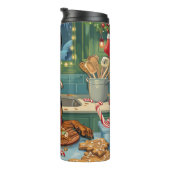 Doberman Pinscher Holiday Baking Feierliche Weihna Thermosbecher (Nach rechts gedreht)