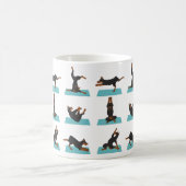 Doberman Pinscher Hund Yoga Kaffeetasse (Mittel)