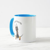 Doberman Pinscher IAAM Tasse (Vorderseite Links)