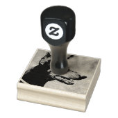 Doberman Pinscher im Wald Gummistempel (Stempel)