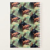 Doberman Pinscher im Wald Planer (Rückseite)