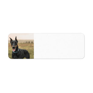 Doberman Pinscher in Field