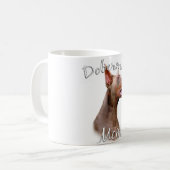 Doberman Pinscher (Isabella) Mama 2 Kaffeetasse (Vorderseite Links)