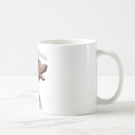 Doberman Pinscher (Isabella) Mama 2 Kaffeetasse (Rechts)