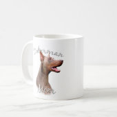 Doberman Pinscher (Isabella) Mama 2 Kaffeetasse (Vorderseite Links)