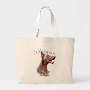 Doberman Pinscher (Isabella) Vater 2 Jumbo Stoffbeutel