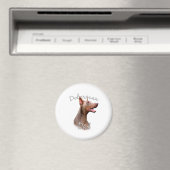 Doberman Pinscher (Isabella) Vater 2 Magnet (In Situ (Geschirrspüler))