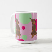 Doberman Pinscher Kaffeetasse (Vorderseite Links)