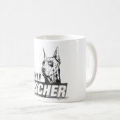 Doberman Pinscher Kaffeetasse (VorderseiteRechts)