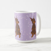 Doberman Pinscher Kaffeetasse (VorderseiteRechts)