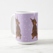 Doberman Pinscher Kaffeetasse (Vorderseite Links)