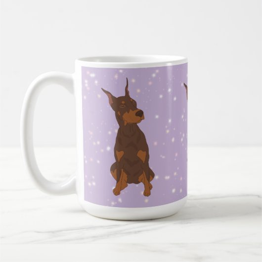 Doberman Pinscher Kaffeetasse (Links)