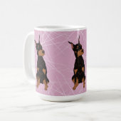 Doberman Pinscher Kaffeetasse (Vorderseite Links)