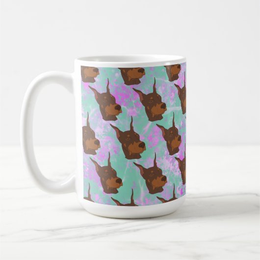 Doberman Pinscher Kaffeetasse (Links)