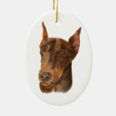 Doberman Pinscher Keramik Ornament (Hinten)