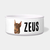 Doberman Pinscher Keramik Pet Bowl