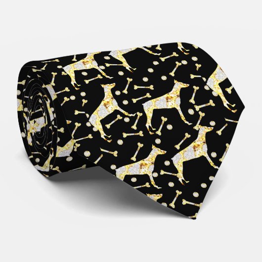 DOBERMAN PINSCHER KRAWATTE (Gerollt)