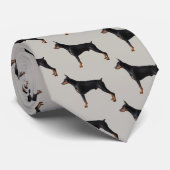 Doberman Pinscher Krawatte (Gerollt)