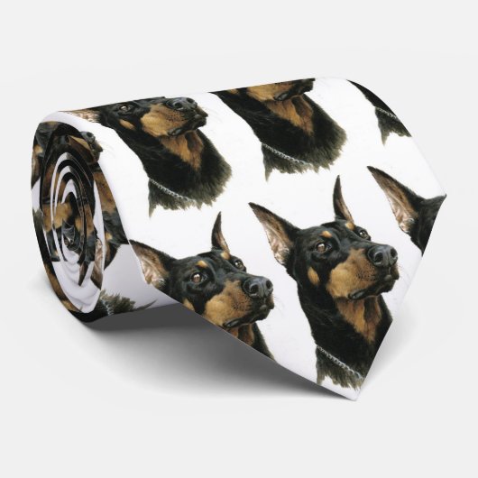 doberman_pinscher Krawatte (Gerollt)