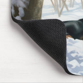 Doberman Pinscher lässt es Weihnachten Mousepad (Ecke)