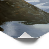 Doberman Pinscher lässt es Weihnachten Poster (Ecke)