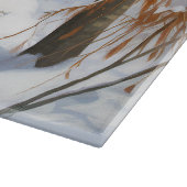 Doberman Pinscher lässt es Weihnachten Schneidebrett (Ecke)