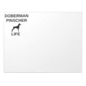 Doberman pinscher Leben Notizblock (Vorderseite)