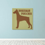 Doberman Pinscher Leinwanddruck (Insitu (Holzboden))