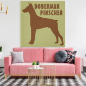 Doberman Pinscher Leinwanddruck (Insitu (Wohnzimmer))