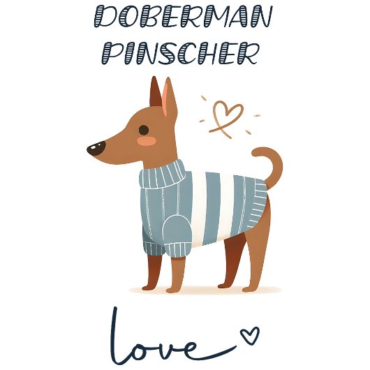 Doberman Pinscher Liebe T-Shirt