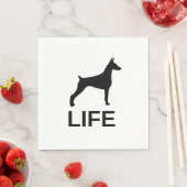 Doberman pinscher Lifestyle Serviette (Beispiel)