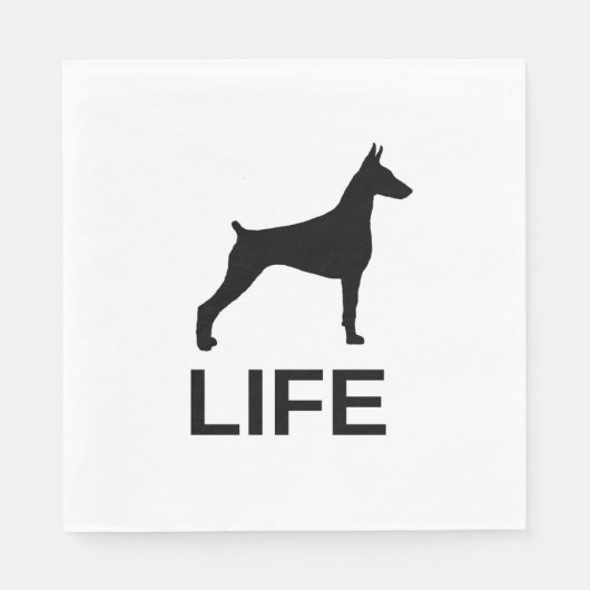 Doberman pinscher Lifestyle Serviette (Vorderseite)