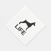 Doberman pinscher Lifestyle Serviette (Ecke)