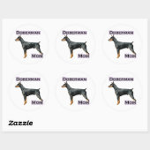 Doberman Pinscher Mama 4 - Aufkleber (Blatt)