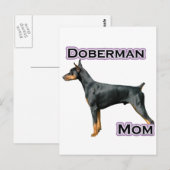 Doberman Pinscher Mama 4 Postkarte (Vorne/Hinten)