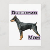 Doberman Pinscher Mama 4 Postkarte (Vorderseite)
