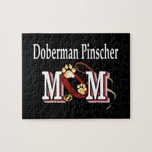 Doberman Pinscher Mama - Geschenke Puzzle (Horizontal)
