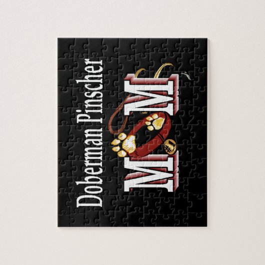 Doberman Pinscher Mama - Geschenke Puzzle (Vertikal)