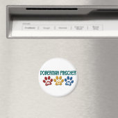 DOBERMAN PINSCHER Mama Paw Print 1 Magnet (In Situ (Geschirrspüler))