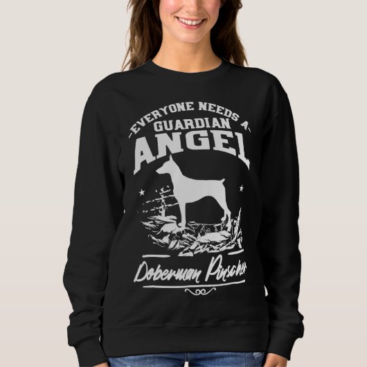 Doberman Pinscher Mama Vater Sweatshirt (Vorderseite)